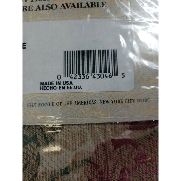 Burlington House Oxford Floral Blouson Valance 82 x 18 Made in USA Qty 1 NEW - Picture 3 of 5